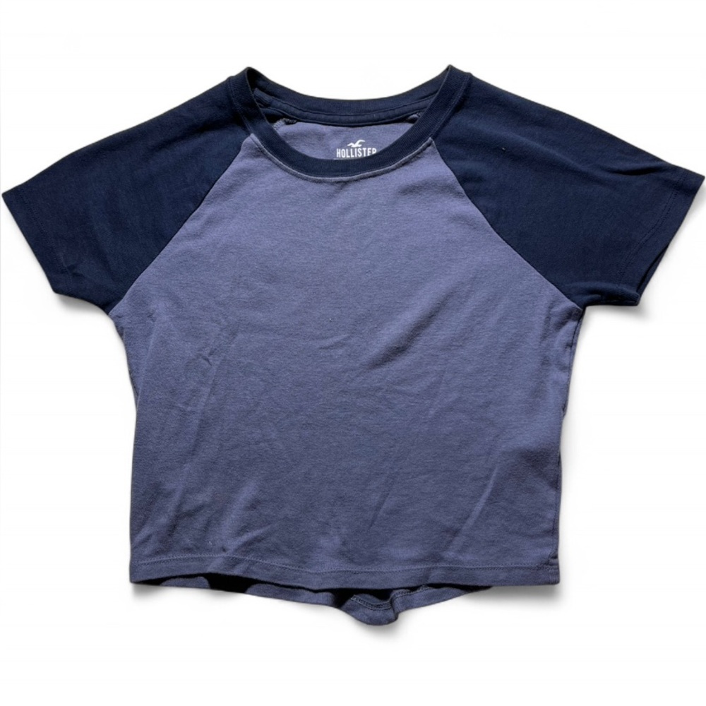 Navy and blue baby tee